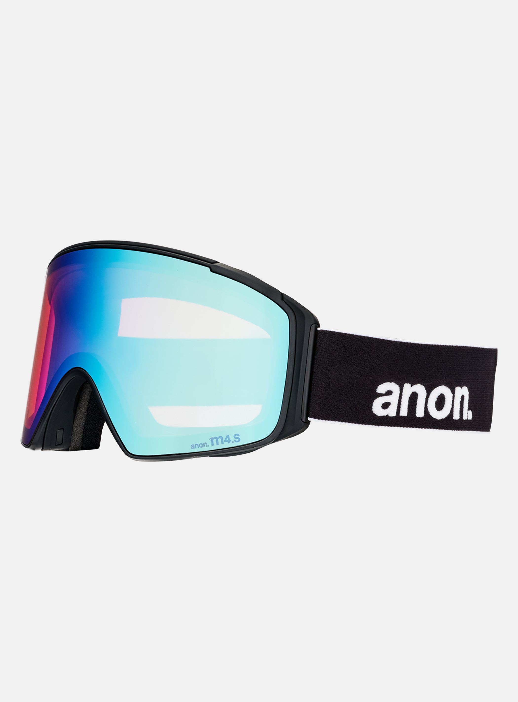 Anon M4S Goggles (Cylindrical) + Bonus Lens + MFI® Face Mask | Frame: Black, Lens: Perceive Variable Blue (21% / S2), Spare Lens: Perceive Cloudy Pink (53% / S1)
