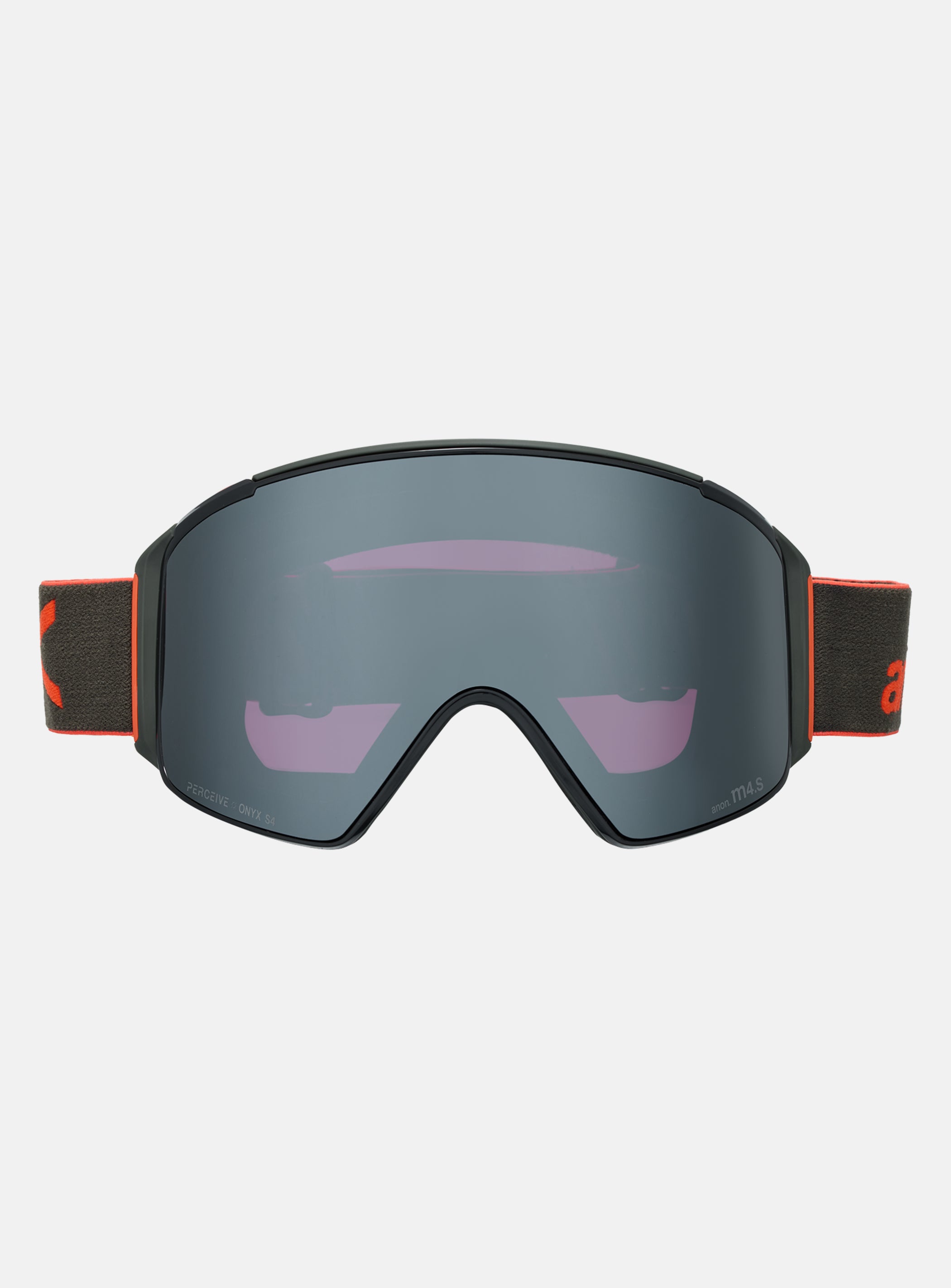 Anon M4S Goggles (Cylindrical) + Bonus Lens + MFI® Face Mask | Frame: Fiesta Red, Lens: Perceive Sunny Onyx