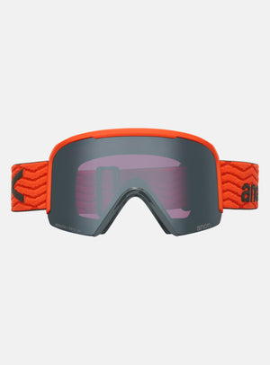 Anon Nesa Goggles + Bonus Lens + MFI® Face Mask | Frame: Fiesta Red, Lens: Perceive Sunny Onyx