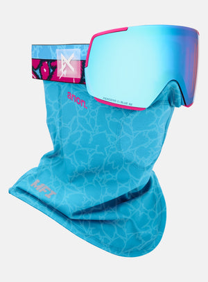 Anon M5 Goggles + Bonus Lens + MFI® Face Mask | Frame: Pink Tides, Lens: Perceive Variable Blue