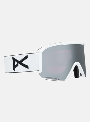 Anon Nesa S Goggles + Bonus Lens + MFI® Face Mask | Frame: White, Lens: Perceive Sunny Onyx