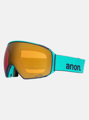 Anon M4 Goggles (Toric) + Bonus Lens + MFI® Face Mask | Frame: Marine, Lens: Perceive Sunny Bronze (17% / S3), Spare Lens: Perceive Cloudy Burst (59% / S1)