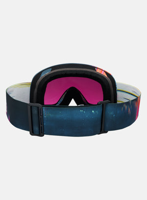 Anon M6 Goggles + Bonus Lens + MFI® Face Mask | Frame: Glitch Lines, Lens: Perceive Sunny Onyx