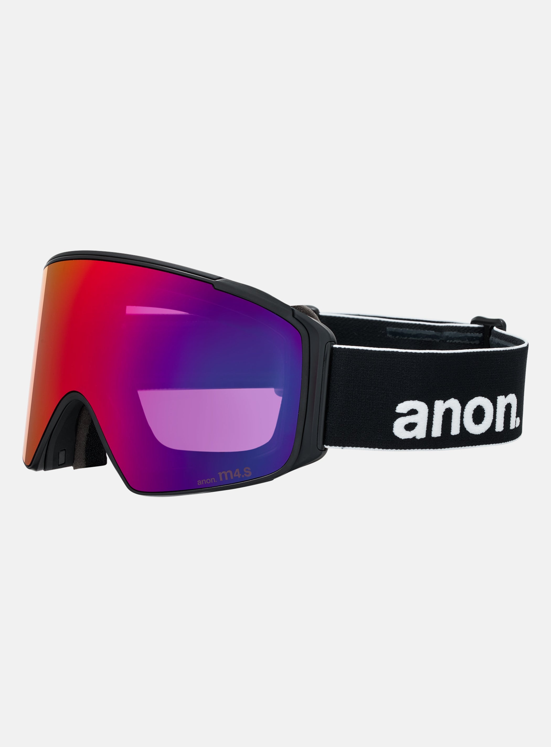 Anon M4S Goggles (Cylindrical) + Bonus Lens + MFI® Face Mask | Frame: Black, Lens: Perceive Sunny Red