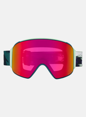 Anon M4 Goggles (Cylindrical) + Bonus Lens + MFI® Face Mask | Frame: Family Tree, Lens: Perceive Sunny Red