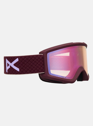 Anon Helix 2.0 Goggles + Bonus Lens | Frame: Deep Cherry, Lens: Perceive Cloudy Pink