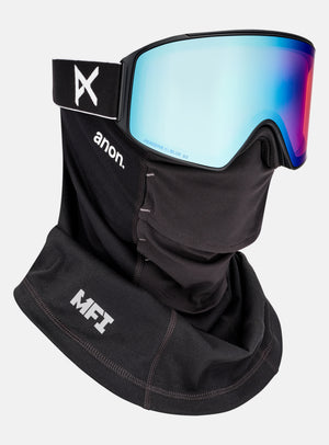 Anon M4 Goggles (Cylindrical) + Bonus Lens + MFI® Face Mask | Frame: Black, Lens: Perceive Variable Blue (21% / S2), Spare Lens: Perceive Cloudy Pink (53% / S1)