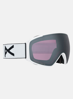 Anon M4S Goggles (Toric) + Bonus Lens + MFI® Face Mask | Frame: White, Lens: Perceive Sunny Onyx