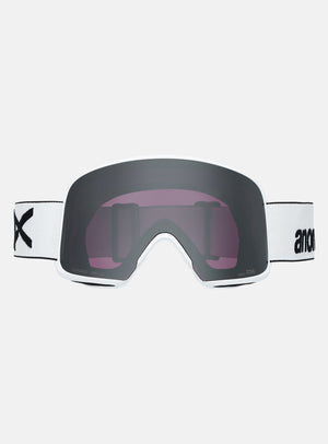 Anon M6 Goggles + Bonus Lens + MFI® Face Mask | Frame: White, Lens: Perceive Sunny Onyx