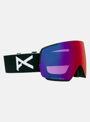Anon M5 Goggles + Bonus Lens + MFI® Face Mask | Frame: Black, Lens: Perceive Sunny Red