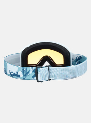 Anon Tracker 2.0 Goggles + MFI® Face Mask | Frame: Mountain Party, Lens: Blue Amber