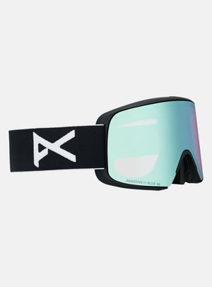 Anon M6S Goggles + Bonus Lens + MFI® Face Mask | Frame: Black, Lens: Perceive Variable Blue