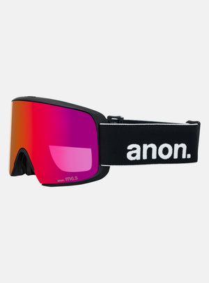 Anon M6S Goggles + Bonus Lens + MFI® Face Mask | Frame: Black, Lens: Perceive Sunny Red