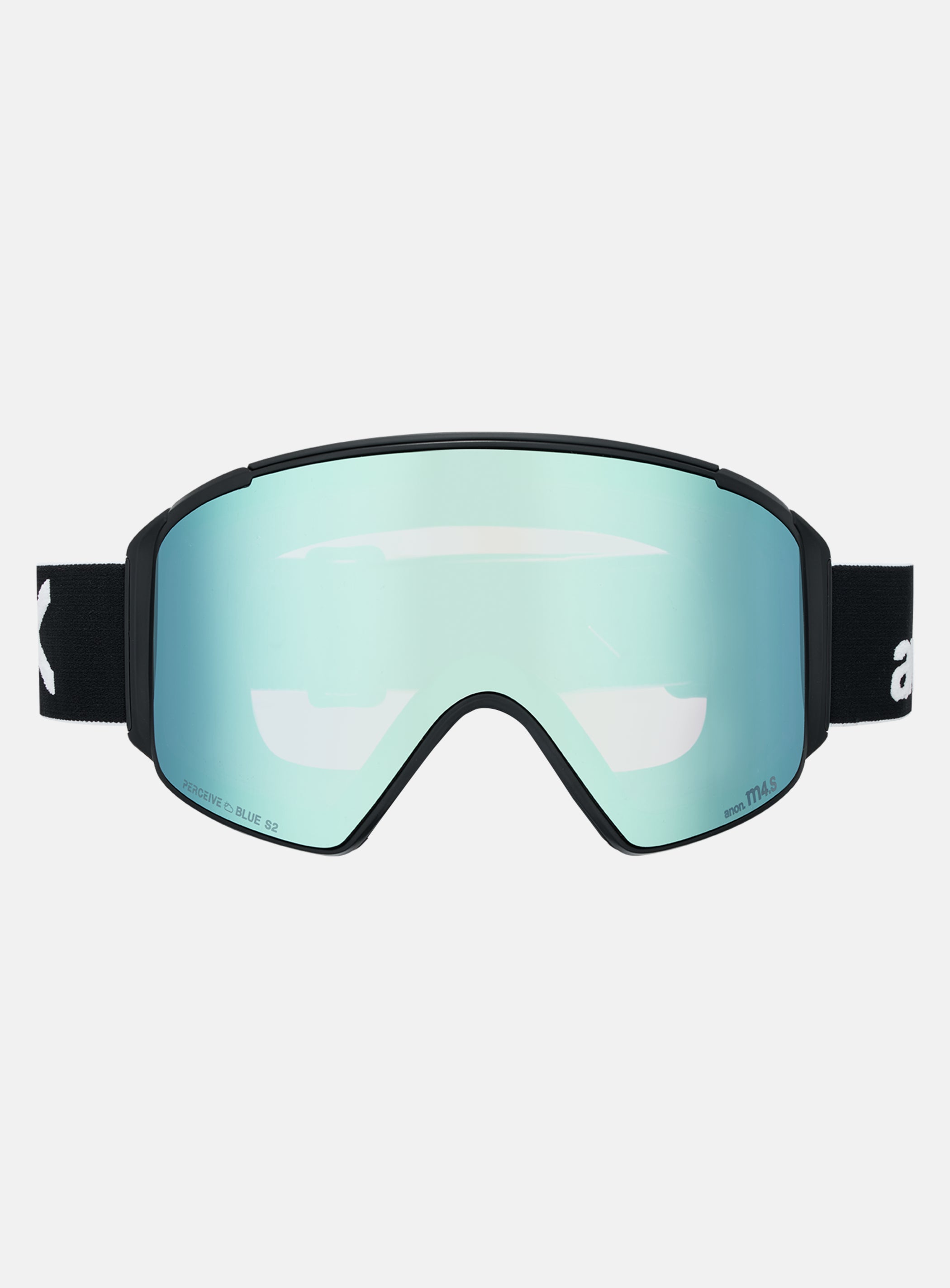 Anon M4S Goggles (Cylindrical) + Bonus Lens + MFI® Face Mask | Frame: Black, Lens: Perceive Variable Blue