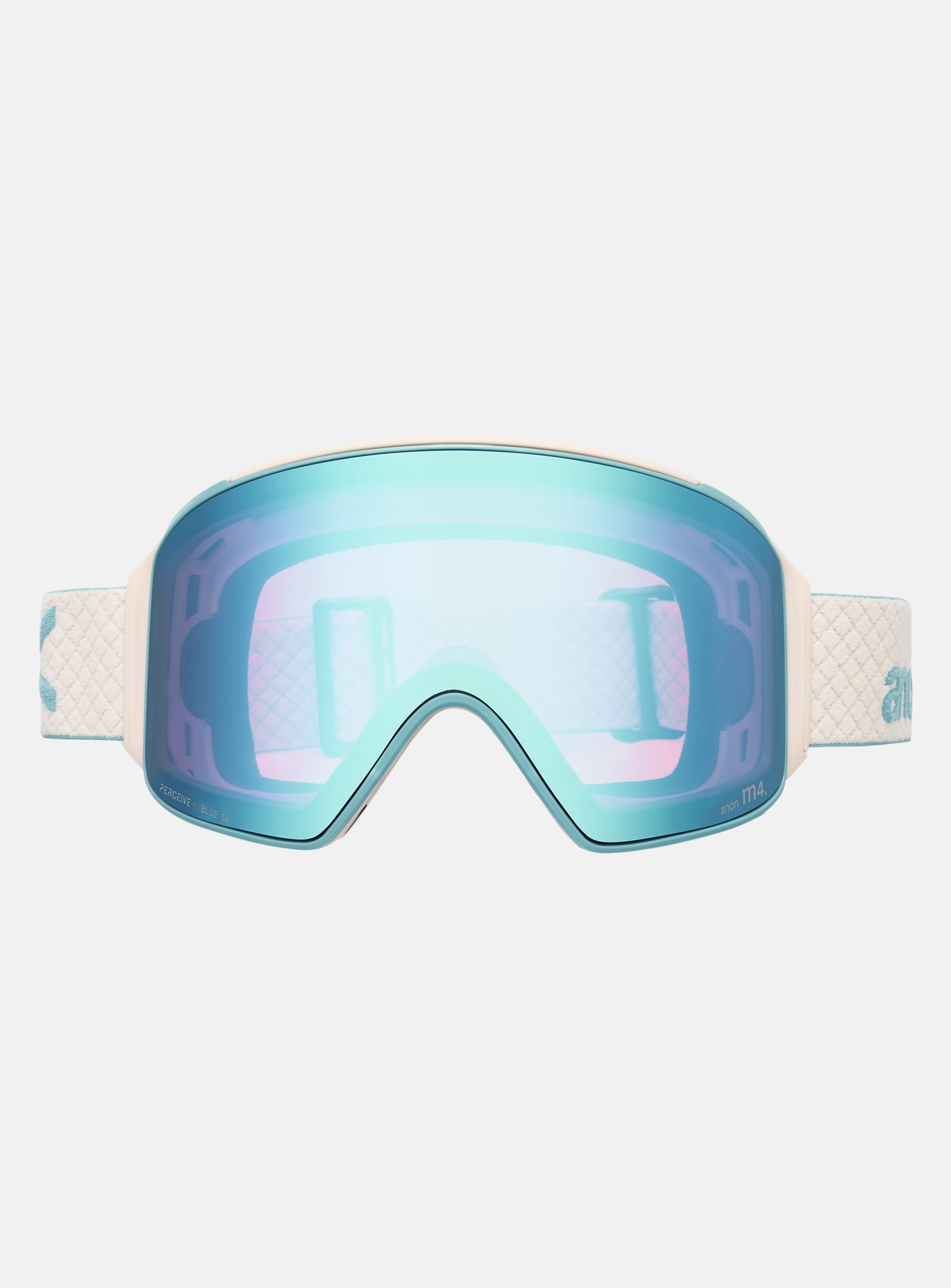 Anon M4S Goggles (Cylindrical) + Bonus Lens + MFI® Face Mask | Frame: Oat, Lens: Perceive Variable Blue