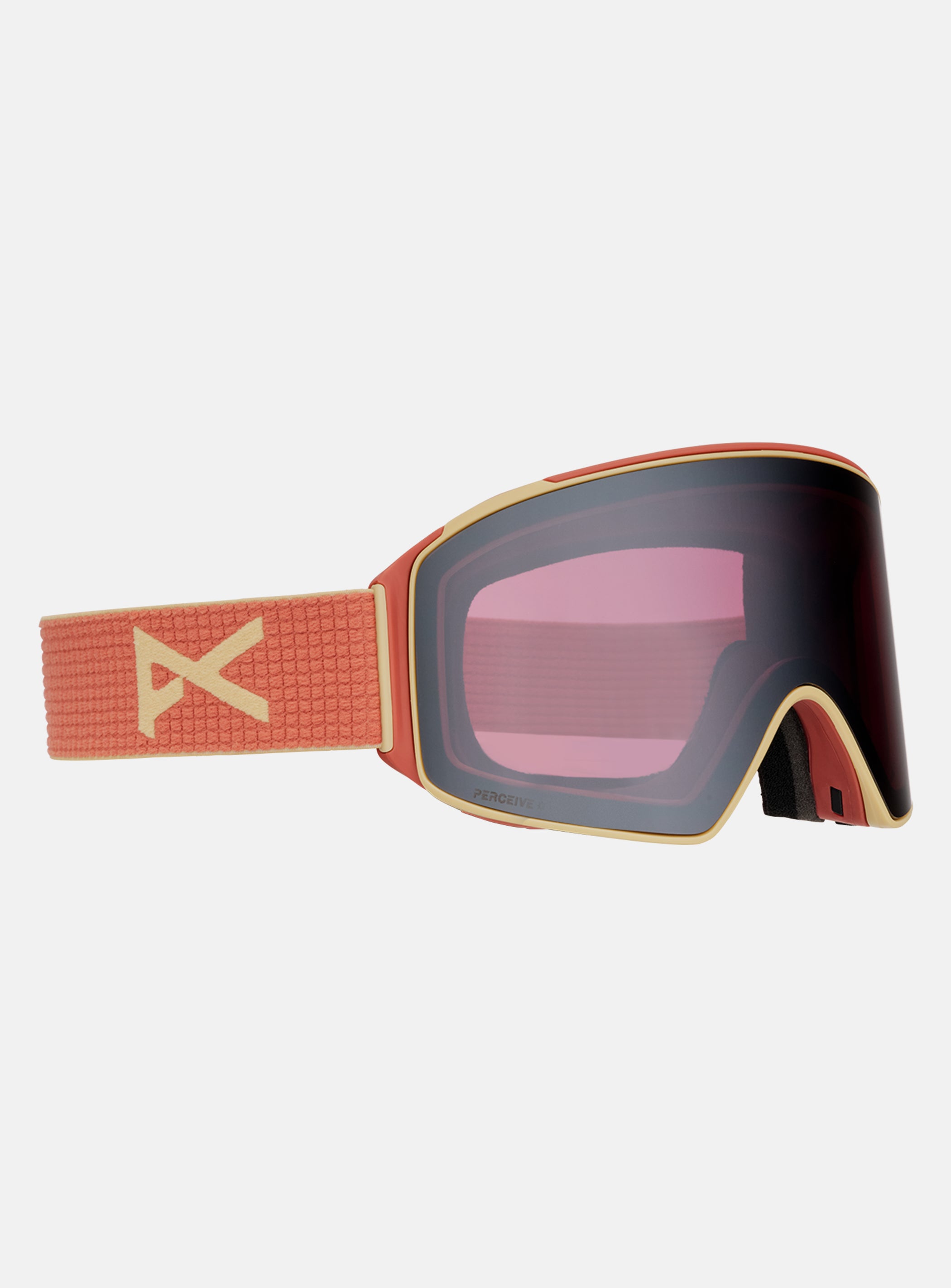Anon M4 Goggles (Cylindrical) + Bonus Lens + MFI® Face Mask | Frame: Terracotta, Lens: Perceive Sunny Onyx (6% / S4), Spare Lens: Perceive Variable Violet (34% / S2)