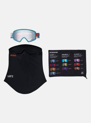 Anon Tracker 2.0 Goggles + MFI® Face Mask | Frame: Patchwork, Lens: Silver Amber