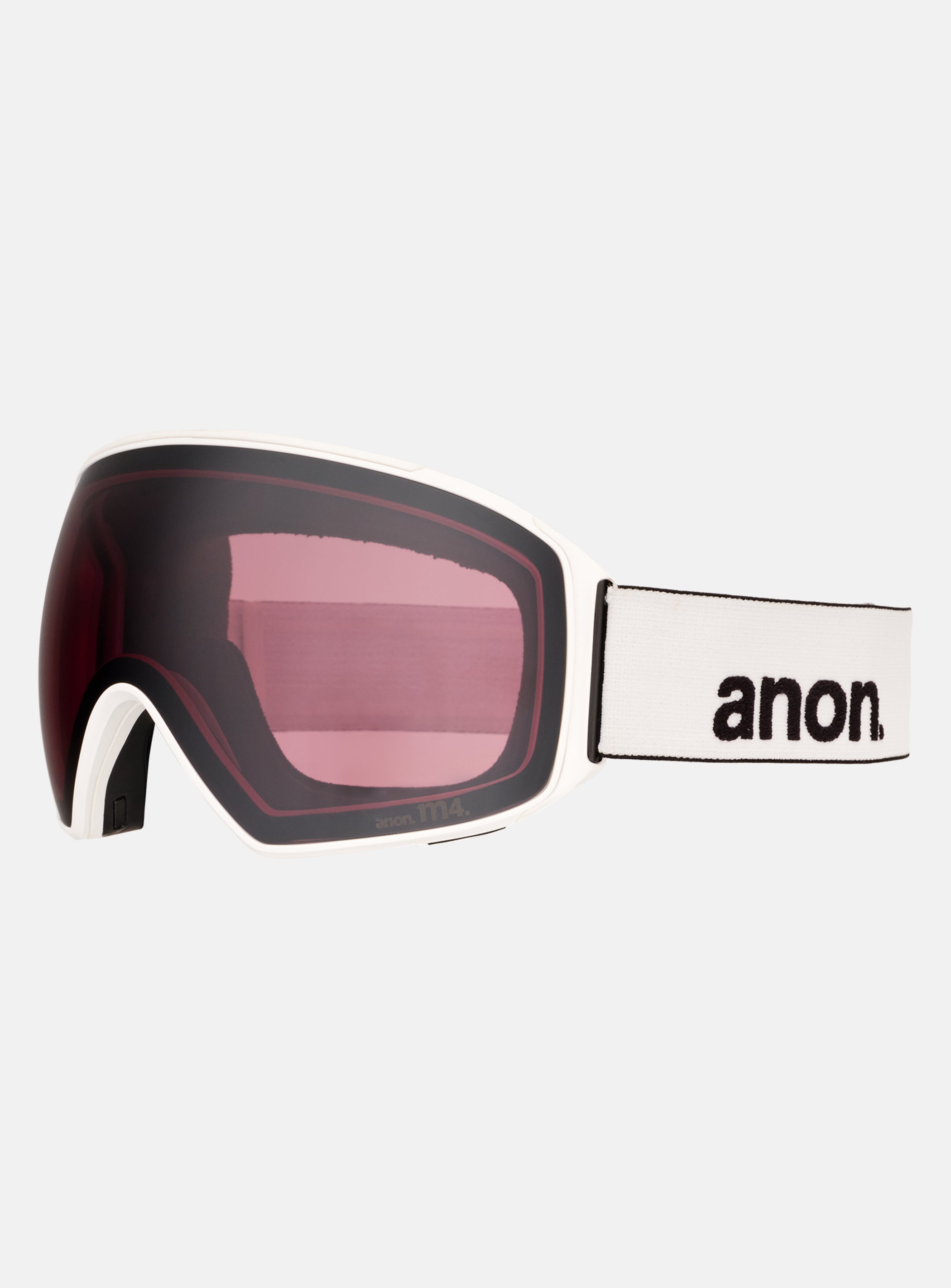 Anon M4 Goggles (Toric) + Bonus Lens + MFI® Face Mask | Frame: White, Lens: Perceive Sunny Onyx (6% / S4), Spare Lens: Perceive Variable Violet (34% / S2)