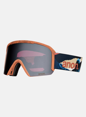 Anon Nesa S Goggles + Bonus Lens + MFI® Face Mask | Frame: Marble Collage, Lens: Perceive Variable Blue (21% / S2), Spare Lens: Perceive Cloudy Pink (53% / S1)