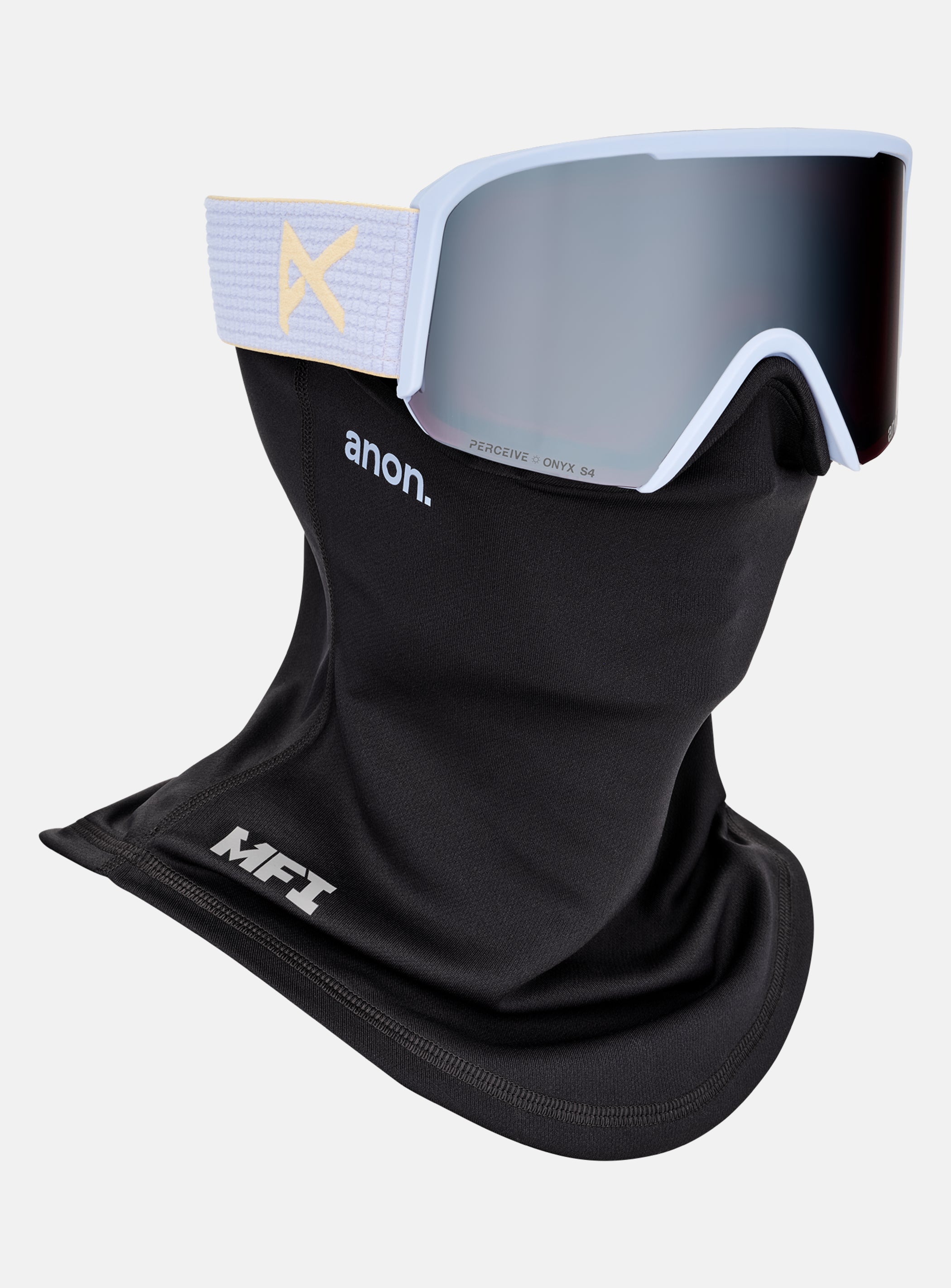 Anon Nesa Goggles + Bonus Lens + MFI® Face Mask | Frame: Airstream Blue, Lens: Perceive Sunny Onyx (6% / S4), Spare Lens: Perceive Variable Violet (34% / S2)