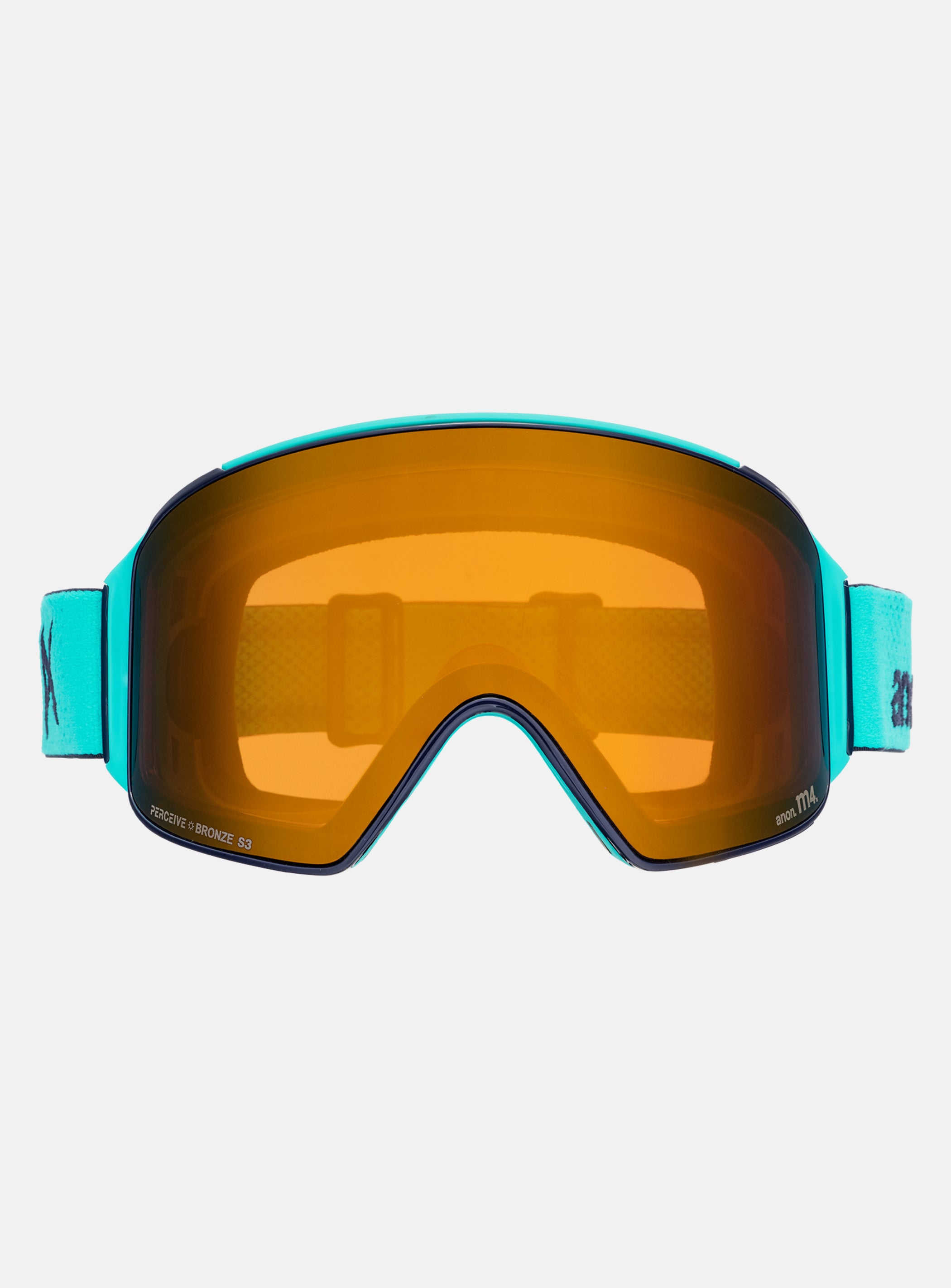Anon M4 Goggles (Cylindrical) + Bonus Lens + MFI® Face Mask | Frame: Marine, Lens: Perceive Sunny Bronze (17% / S3), Spare Lens: Perceive Cloudy Burst (59% / S1)