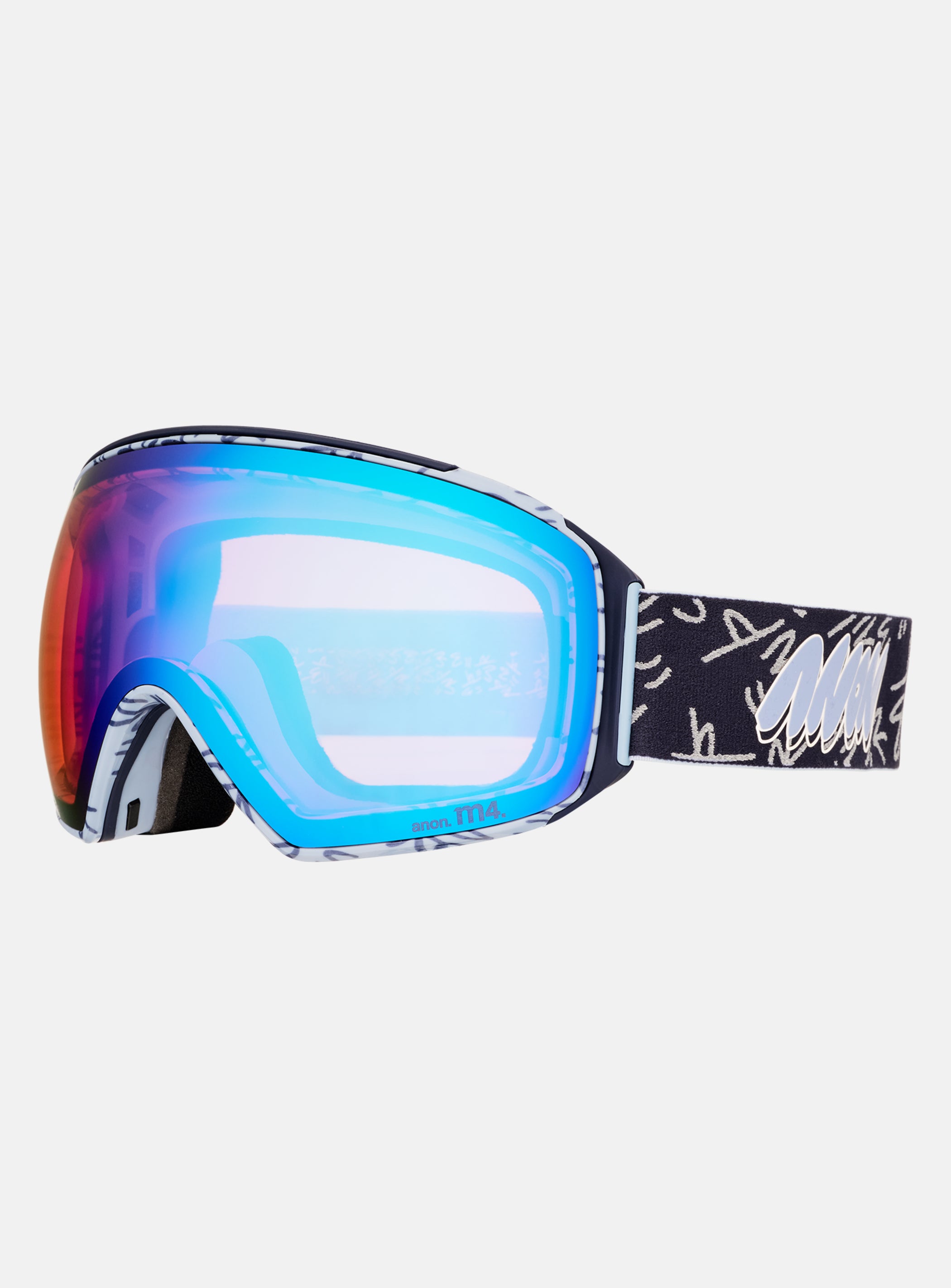 Anon M4 Goggles (Toric) + Bonus Lens + MFI® Face Mask | Frame: LBMIDNIGHTGUS, Lens: Perceive Variable Blue (21% / S2), Spare Lens: Perceive Cloudy Pink (53% / S1)