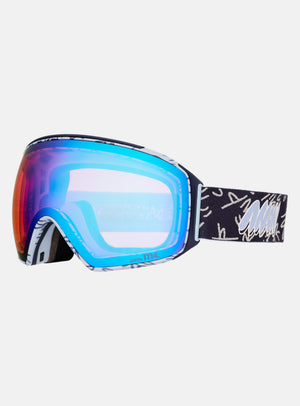 Anon M4 Goggles (Toric) + Bonus Lens + MFI® Face Mask | Frame: LBMIDNIGHTGUS, Lens: Perceive Variable Blue (21% / S2), Spare Lens: Perceive Cloudy Pink (53% / S1)