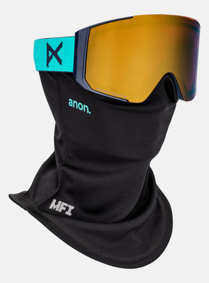 Anon Sync Goggles + Bonus Lens + MFI® Face Mask | Frame: Marine, Lens: Perceive Sunny Bronze (17% / S3), Spare Lens: Perceive Cloudy Burst (59% / S1)