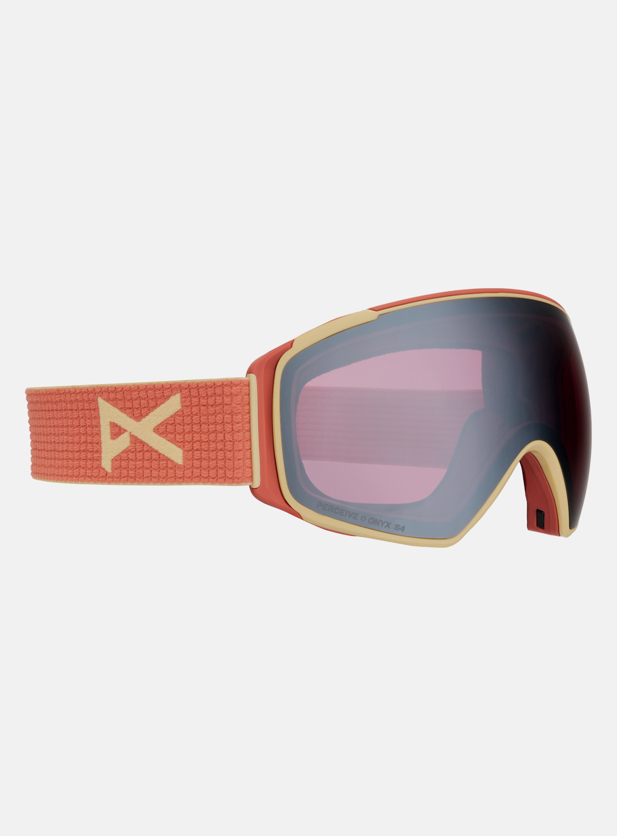 Anon M4S Goggles (Toric) + Bonus Lens + MFI® Face Mask | Frame: Terracotta, Lens: Perceive Sunny Onyx (6% / S4), Spare Lens: Perceive Variable Violet (34% / S2)