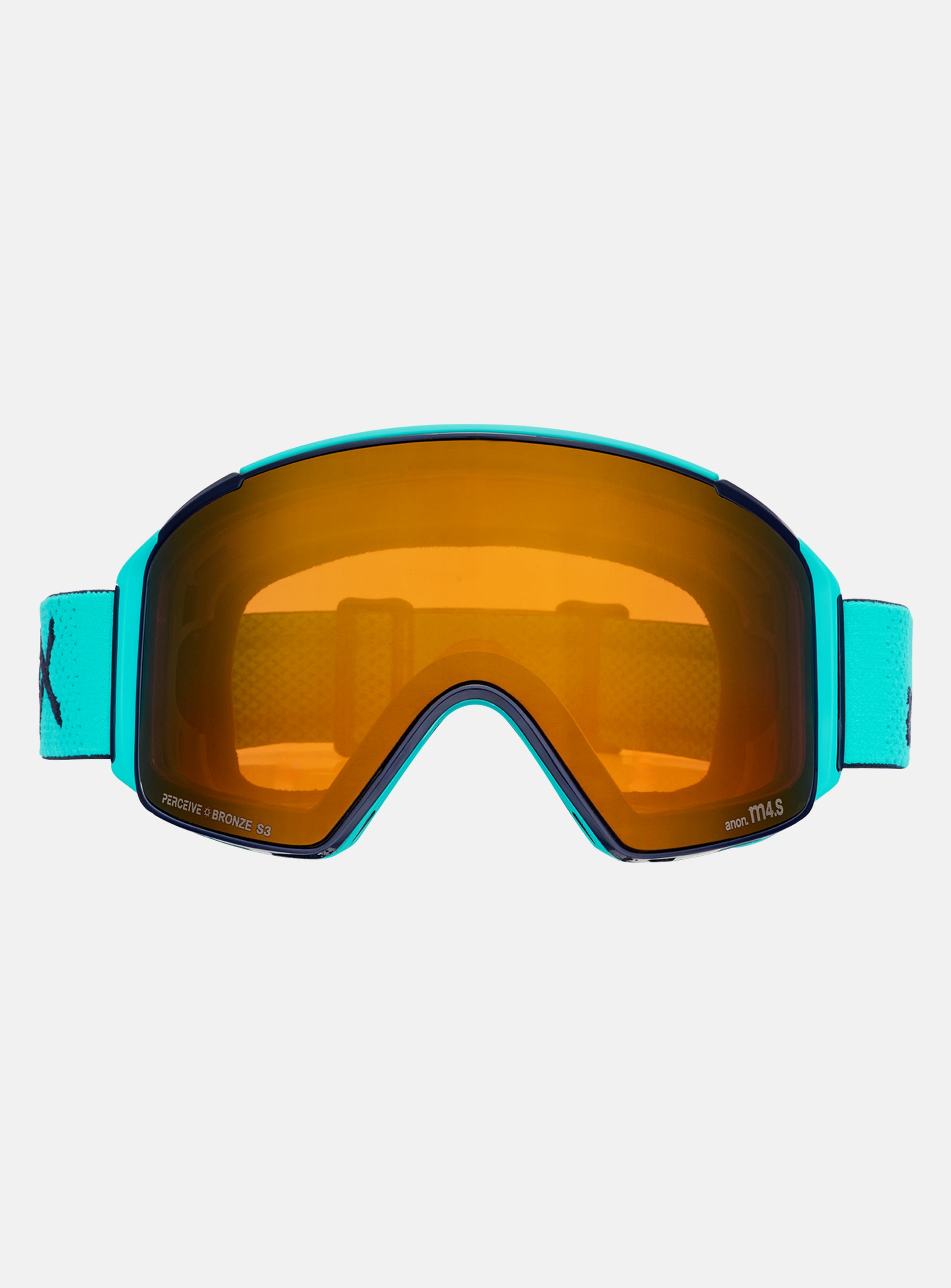 Anon M4S Goggles (Cylindrical) + Bonus Lens + MFI® Face Mask | Frame: Marine, Lens: Perceive Sunny Bronze (17% / S3), Spare Lens: Perceive Cloudy Burst (59% / S1)