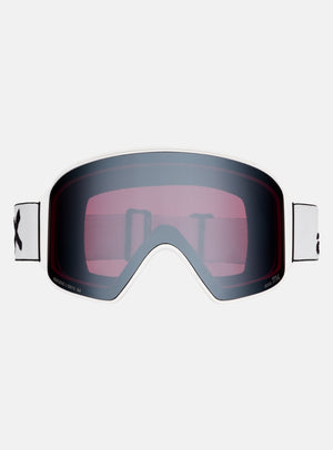 Anon M4 Goggles (Cylindrical) + Bonus Lens + MFI® Face Mask | Frame: White, Lens: Perceive Sunny Onyx (6% / S4), Spare Lens: Perceive Variable Violet (34% / S2)