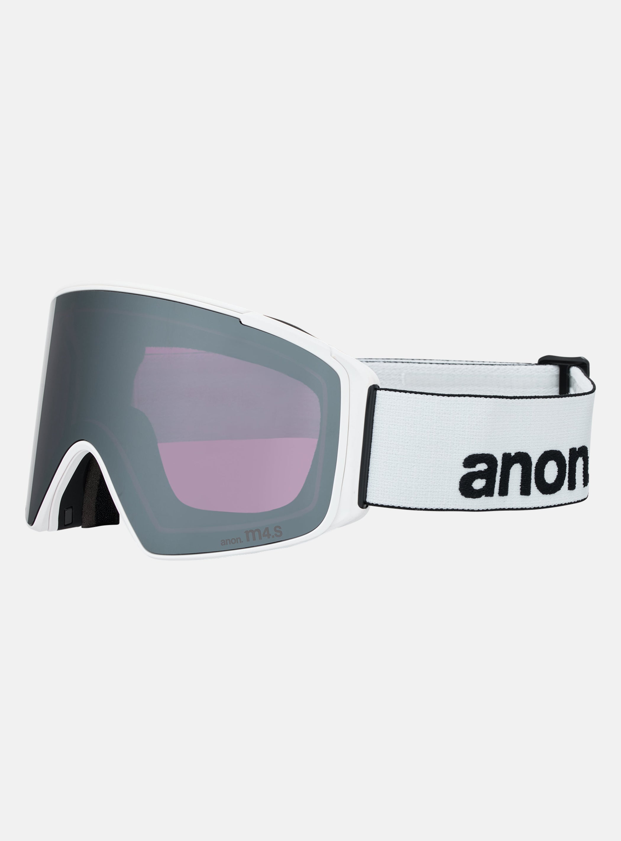 Anon M4S Goggles (Cylindrical) + Bonus Lens + MFI® Face Mask | Frame: White, Lens: Perceive Sunny Onyx
