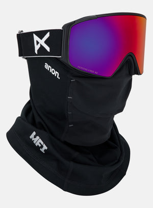 Anon M4S Goggles (Cylindrical) + Bonus Lens + MFI® Face Mask | Frame: Black, Lens: Perceive Sunny Red