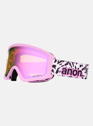 Anon Tracker 2.0 Goggles + MFI® Face Mask | Frame: Leopard Pink, Lens: Pink Amber (50% / S1)