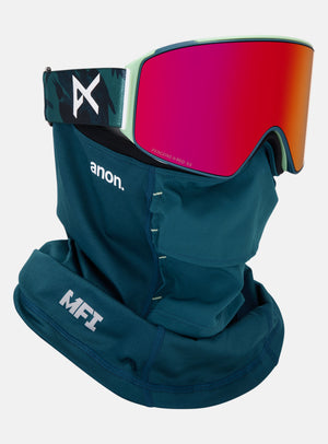 Anon M4 Goggles (Cylindrical) + Bonus Lens + MFI® Face Mask | Frame: Family Tree, Lens: Perceive Sunny Red