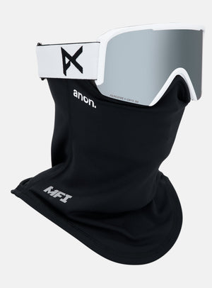 Anon Nesa S Goggles + Bonus Lens + MFI® Face Mask | Frame: White, Lens: Perceive Sunny Onyx