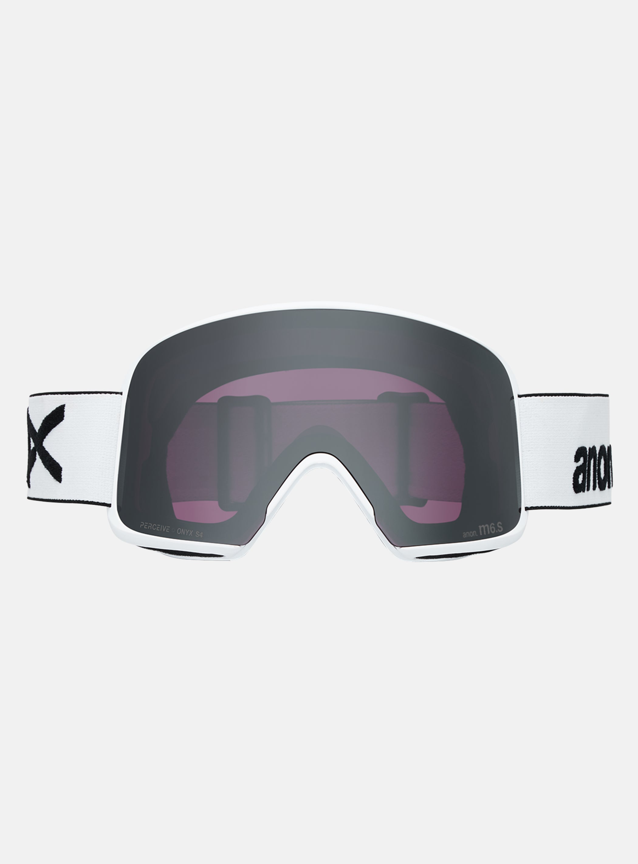 Anon M6S Goggles + Bonus Lens + MFI® Face Mask | Frame: White, Lens: Perceive Sunny Onyx
