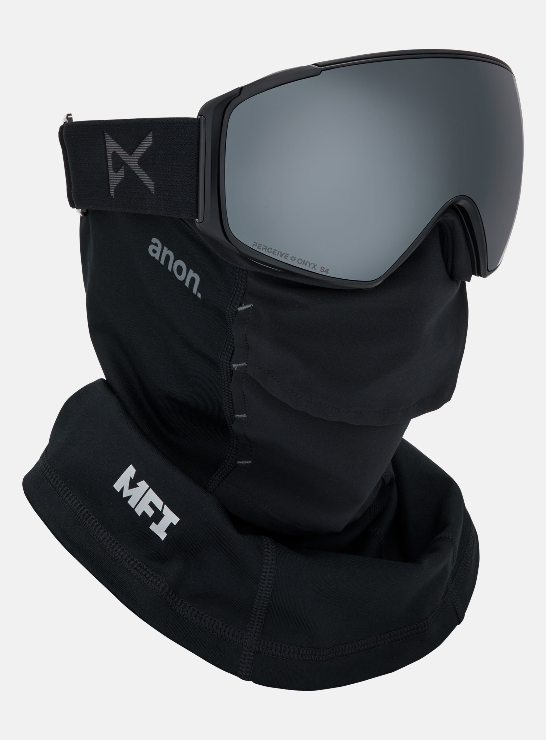Anon M4S Goggles (Toric) + Bonus Lens + MFI® Face Mask | Frame: Smoke, Lens: Perceive Sunny Onyx