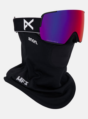 Anon M5S Goggles + Bonus Lens + MFI® Face Mask | Frame: Black, Lens: Perceive Sunny Red