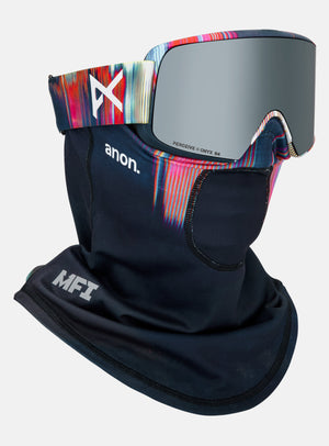 Anon M6S Goggles + Bonus Lens + MFI® Face Mask | Frame: Glitch Lines, Lens: Perceive Sunny Onyx