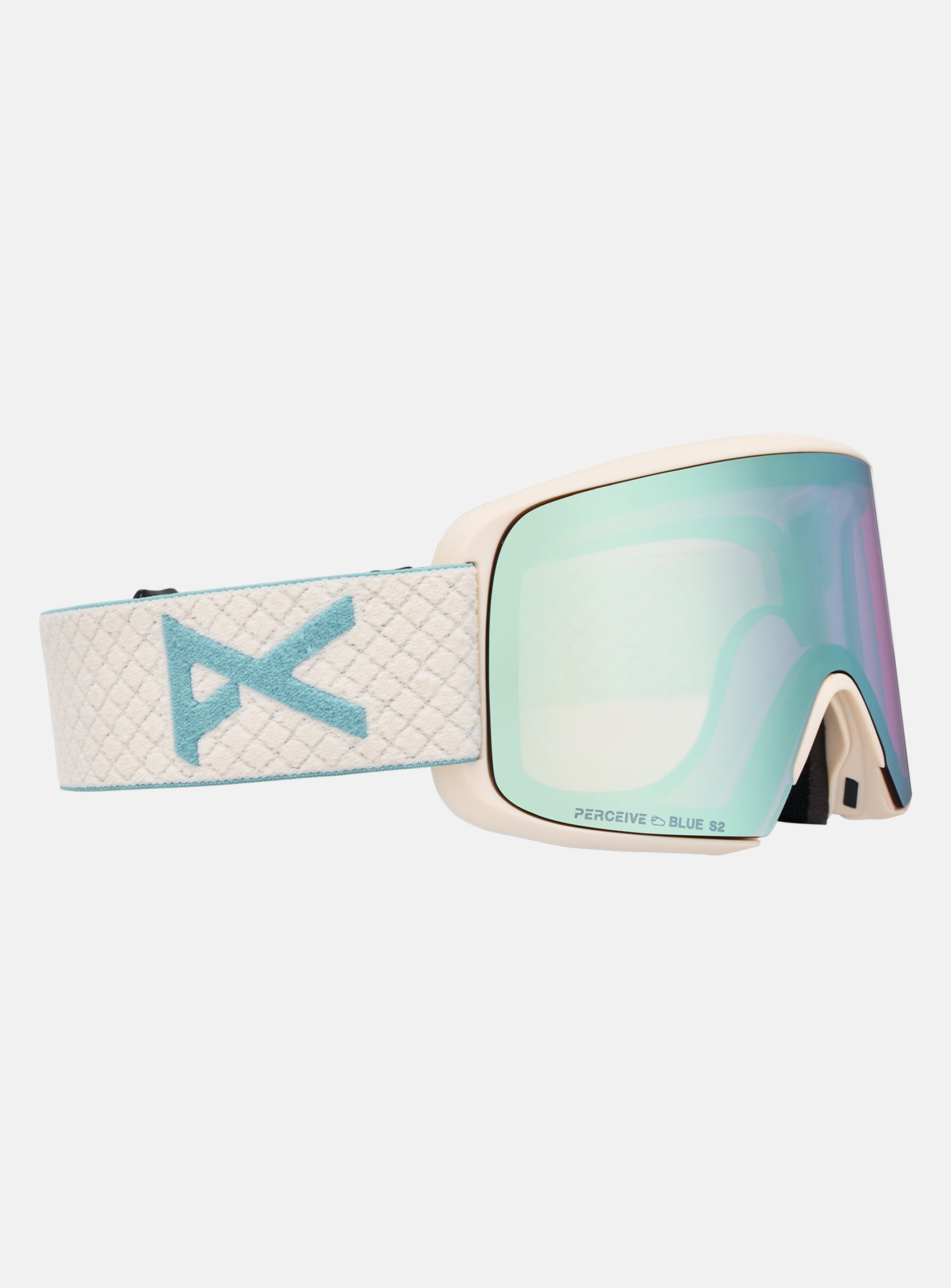 Anon M6S Goggles + Bonus Lens + MFI® Face Mask | Frame: Oat, Lens: Perceive Variable Blue