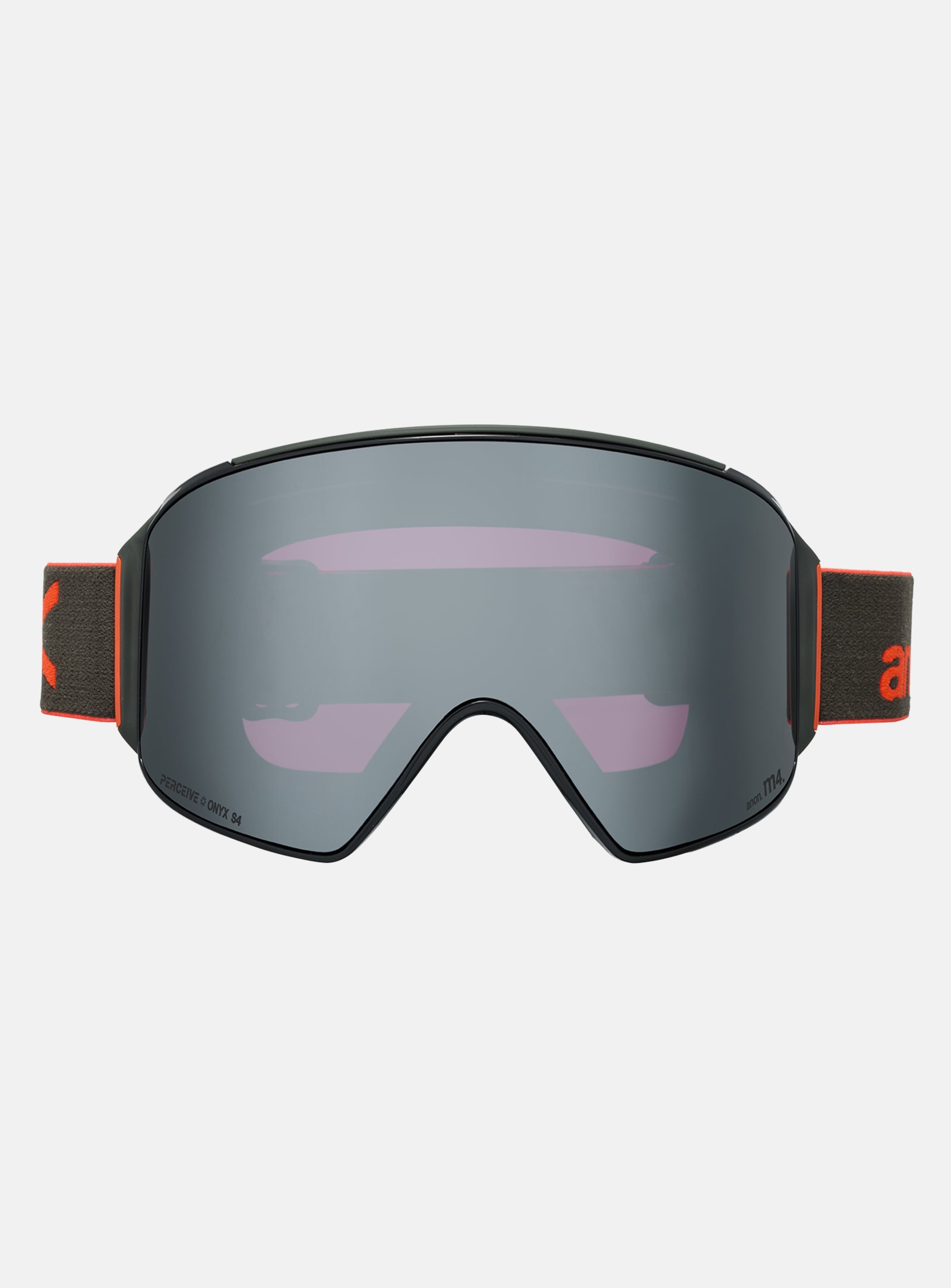 Anon M4 Goggles (Cylindrical) + Bonus Lens + MFI® Face Mask | Frame: Fiesta Red, Lens: Perceive Sunny Onyx
