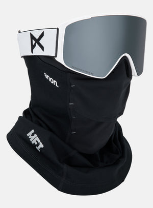Anon M4S Goggles (Cylindrical) + Bonus Lens + MFI® Face Mask | Frame: White, Lens: Perceive Sunny Onyx