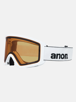 Anon Tracker 2.0 Goggles + MFI® Face Mask | Frame: White, Lens: Amber
