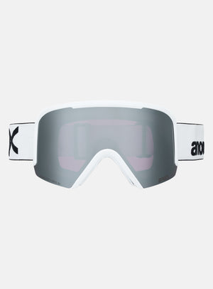 Anon Nesa S Goggles + Bonus Lens + MFI® Face Mask | Frame: White, Lens: Perceive Sunny Onyx