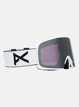 Anon M6S Goggles + Bonus Lens + MFI® Face Mask | Frame: White, Lens: Perceive Sunny Onyx