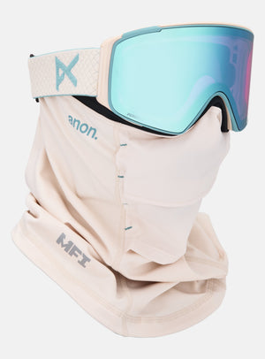 Anon M4S Goggles (Cylindrical) + Bonus Lens + MFI® Face Mask | Frame: Oat, Lens: Perceive Variable Blue
