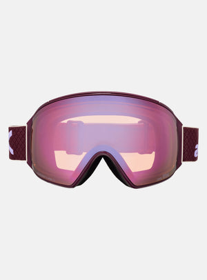 Anon M4 Goggles (Toric) + Bonus Perceive Lens + MFI® Face Mask | Frame: Deep Cherry, Lens: Perceive Cloudy Pink