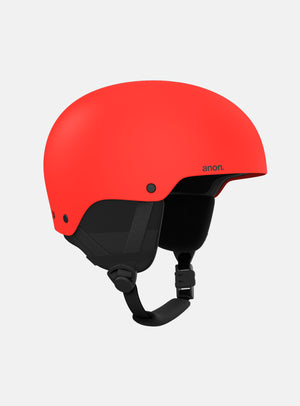 Anon Kids' Rime 3 Ski & Snowboard Helmet | Fiesta Red