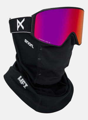 Anon M4 Goggles (Cylindrical) + Bonus Lens + MFI® Face Mask | Frame: Black, Lens: Perceive Sunny Red